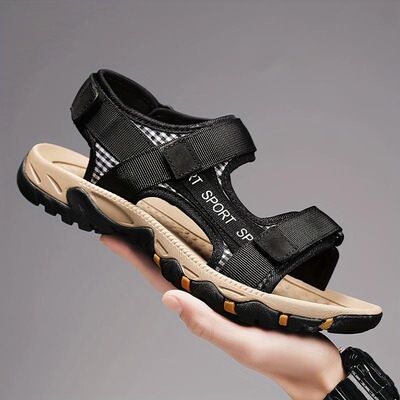 W 34410 Hollow Wedge Hook Loop Sandals 镂空坡跟凉鞋