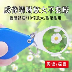 Foldable Keychain Magnifier: Elderly-Friendly Reading Tool—High-Definition, Portable, Miniature, High-Magnification Handheld Option