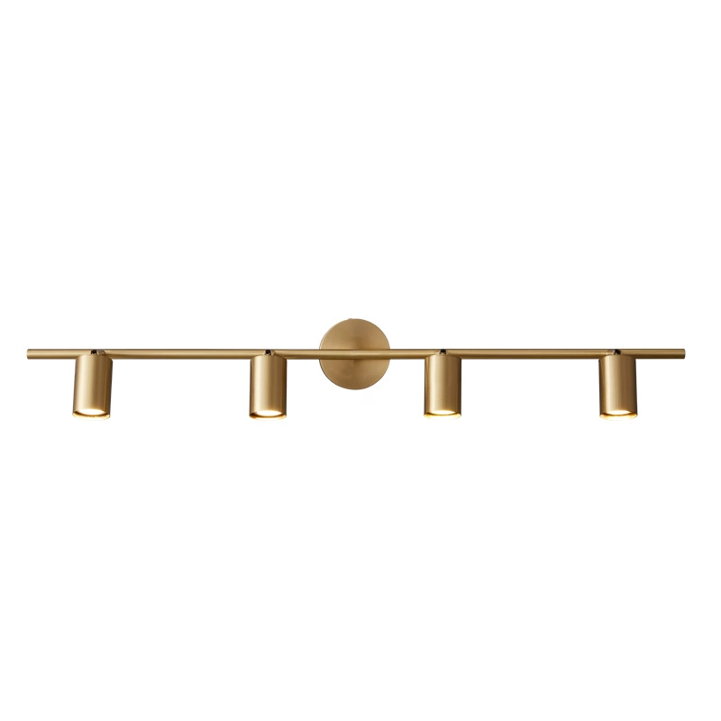 Copper LED front headlights for mirror for bathroom, sconce, light luxury style