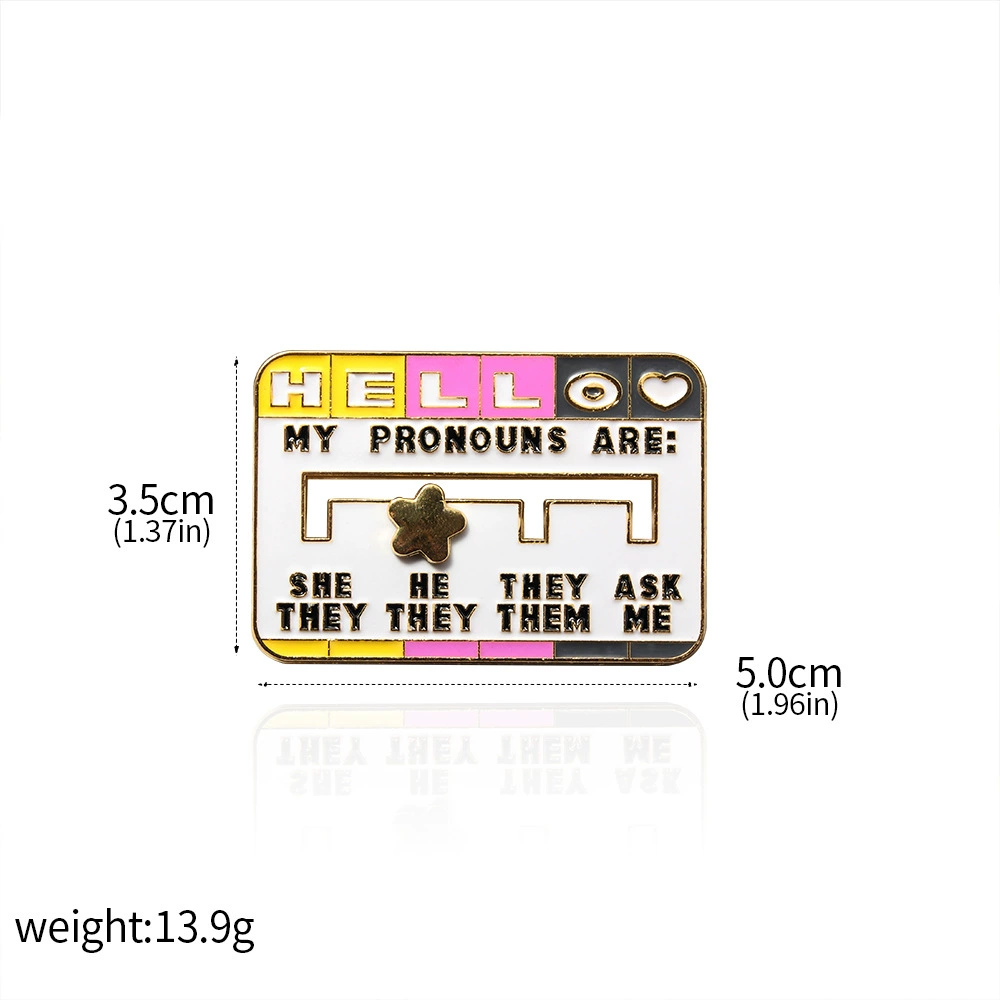 Rainbow emotional adjustable keychain, badge, brooch