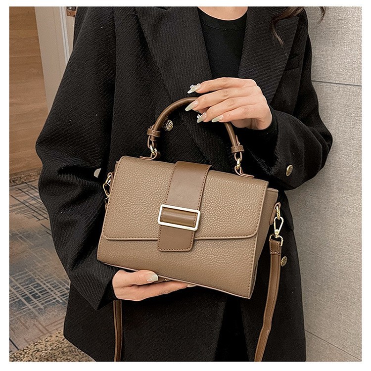 跨境時尚女包2024新款簡約大氣單肩包大容量百搭斜跨手提包