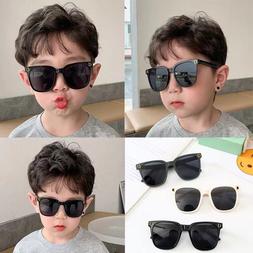 New children's sunglasses, fashion trendy sunglasses for boys, catwalk street shooting glasses, versatile anti-UV sunglasses