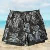 Black leaves [double layer swimming trunks]