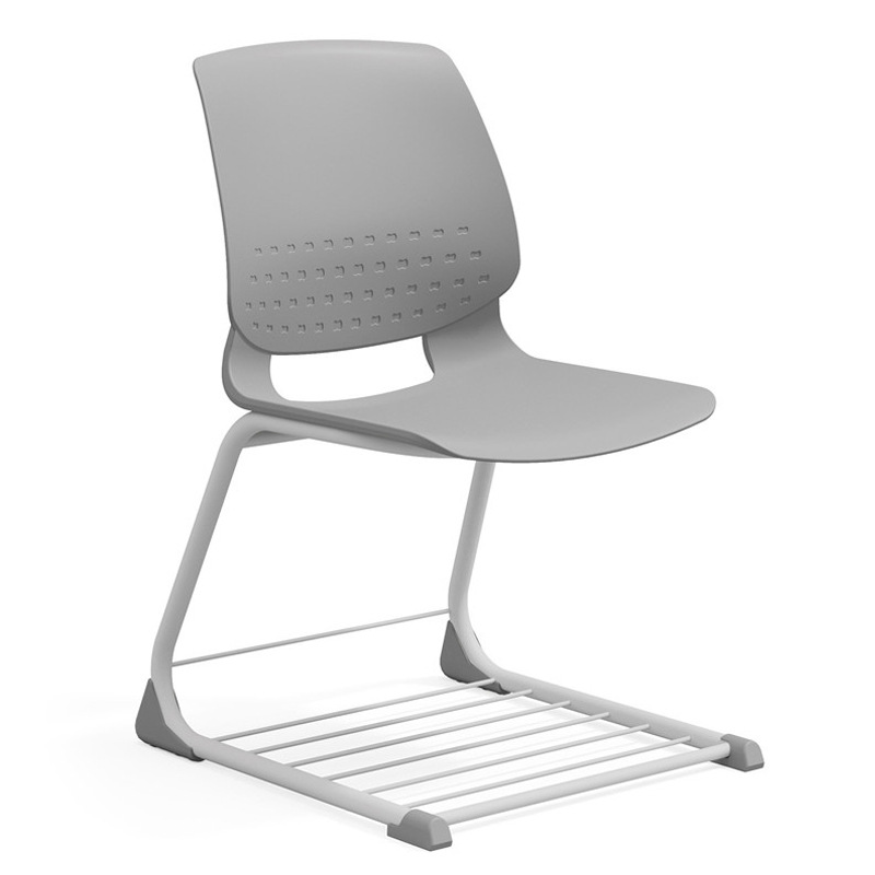 Silla de entrenamiento Silla de recepción apilable en forma de arco pie Silla de comedor respaldo ergonómico silla de oficina entrenamiento Silla de aula image 14