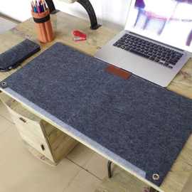 毛毡鼠标垫超大羊毛毡办公电脑游戏护腕桌垫笔记本加厚键盘垫