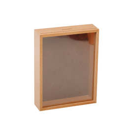 Y0EZ批发木制标本存钱罐相框 实木桌面儿童照片展示摆台相框相架3