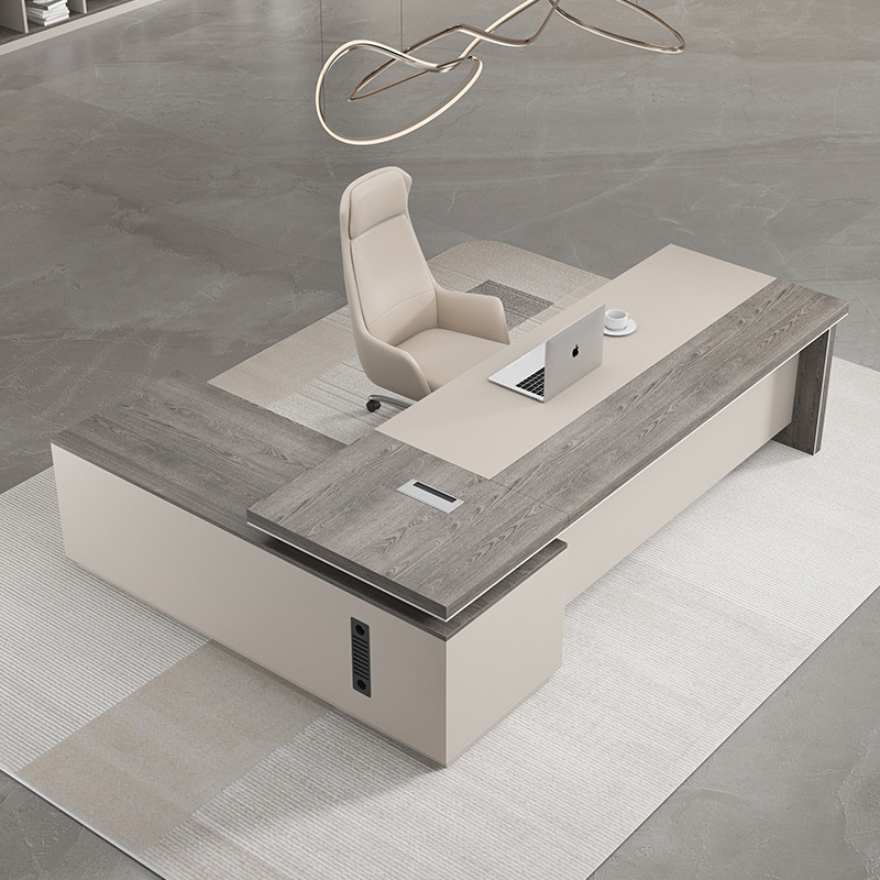 Boss Desk, Manager Desk, Simple Modern Creative Office Desk and Chair Combination Set, Manager Desk, President Desk, Supervisor Desk