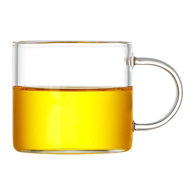 Glass tea cup, transparent tea set with accessories