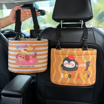 Multifunctional car seat back storage bag, car seat back organizer, storage box for women