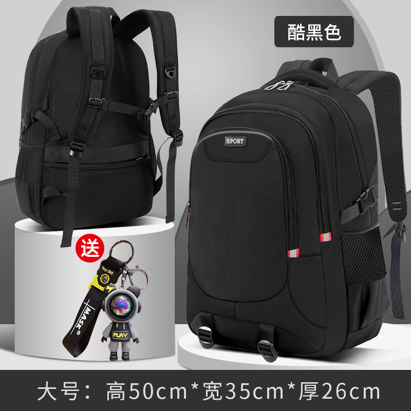 2024 nuevos estudiantes de primaria y secundaria mochila escolar de estudiantes de secundaria chicos de alta capacidad mochila espinal para hombres