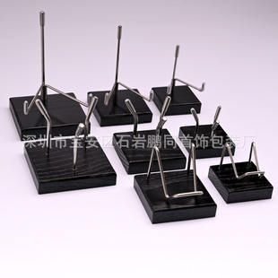 Metal Solid Wood Display Stand Crystal Heart-shaped Display Holder Mineral Standard Stand Raw Stone Stone Ore Base