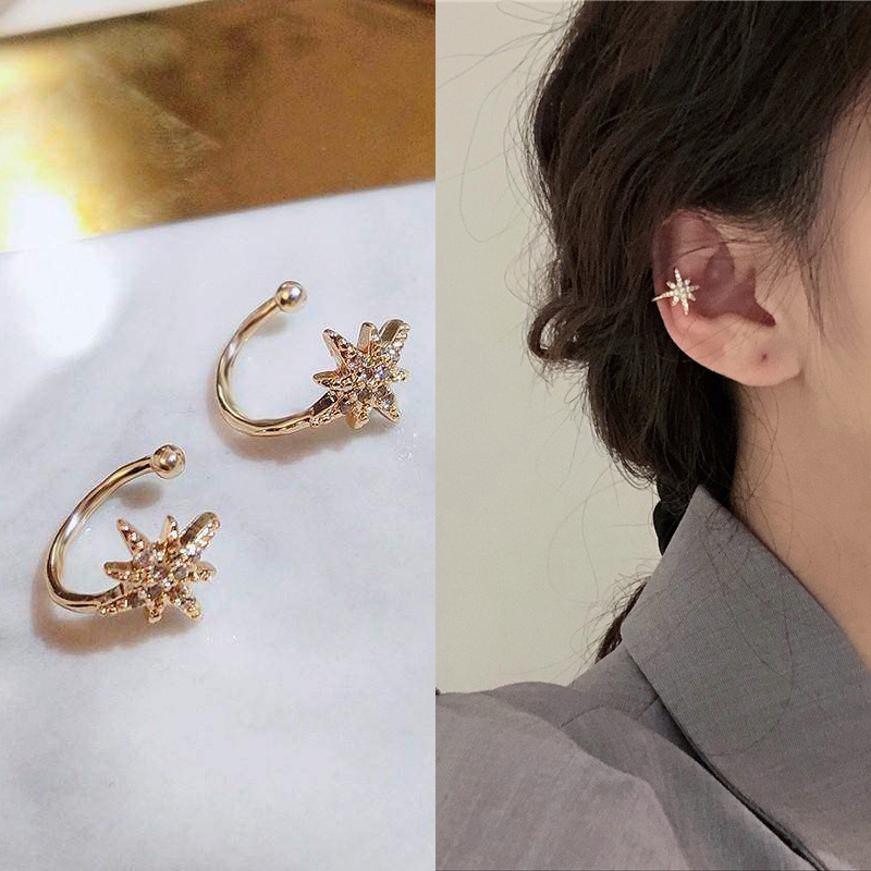 8g Weight Zircon Inlay Material Ear Studs Classification 1 Piece Quantity Daily Occasion Copper Material U Shape Pattern Women'S Gender Plating Design Fashion Style Fashion U Shape Copper Plating Zircon Women's Ear Studs 1 Piece 28