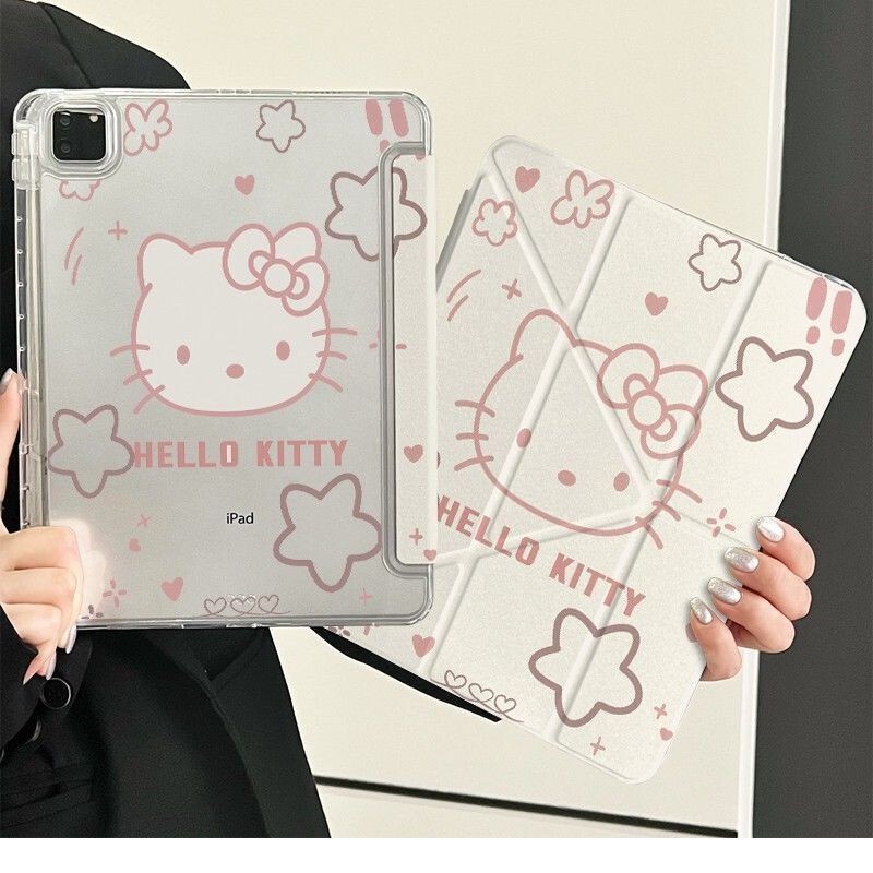Pink Hello Kitty iPad Protective Case Air7654 Tablet Case 10 with Pen Slot 9Th Generation Pro113+Y Foldable Pink Hello Kitty iPad Protective Case Air7654 Tablet Case 10 with Pen Slot 9Th Generation Pro113+Y Foldable