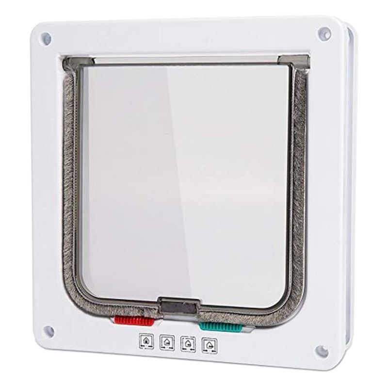 Suministro transfronterizo de puerta de mascota Puerta de gato Puerta de perro Material de ABS Puerta de plástico Instalación de agujero puerta de madera Puerta de Hierro puerta de vidrio adentro y afuera