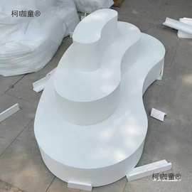 服装店鞋包店鲜花店中岛展示台异形台多层摆台精品展示柜陈麦太保