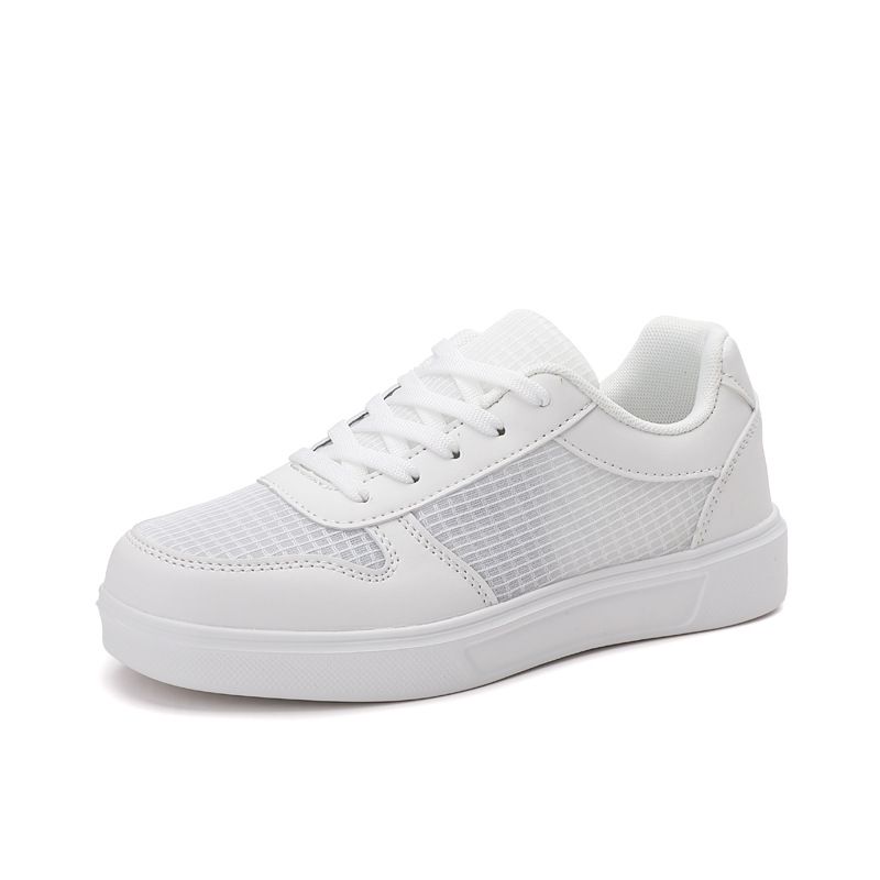universal lightweight white breathable white sneakers for students