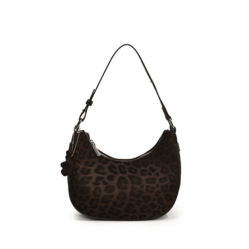 Bolso de mano transfronterizo de viento de cientos de siglos de verano 2025 nuevo retro leopardo bolso de hombro personalidad chica caliente bolso de moda