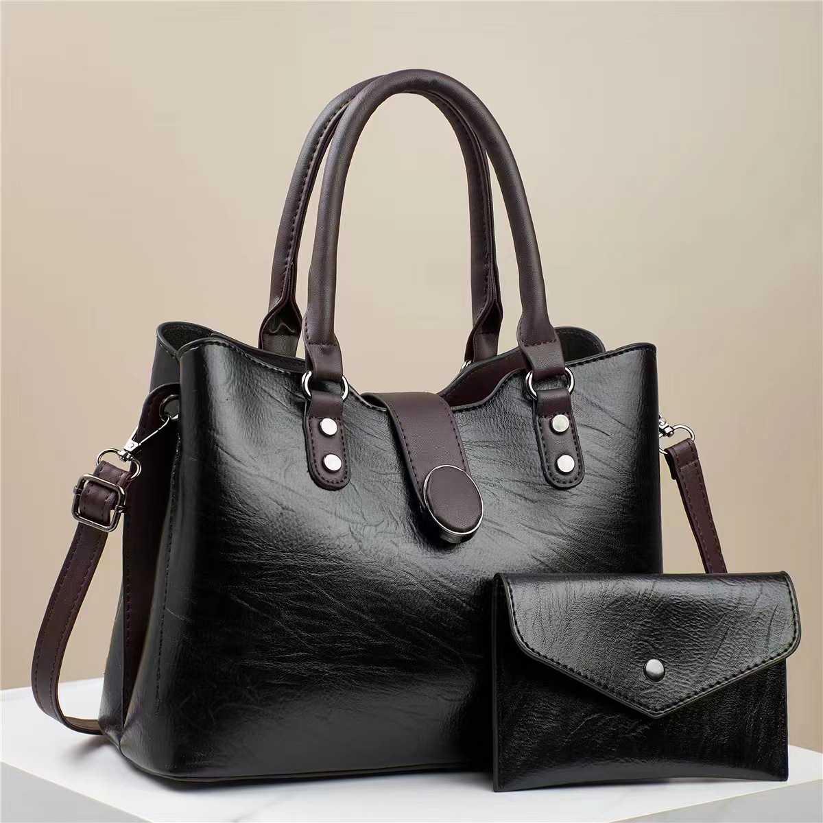 Bolso de mano retro texturas coreanas de un solo hombro suave, bolso inclinado, bolso de comercio exterior de mujeres, 2024 nueva moda