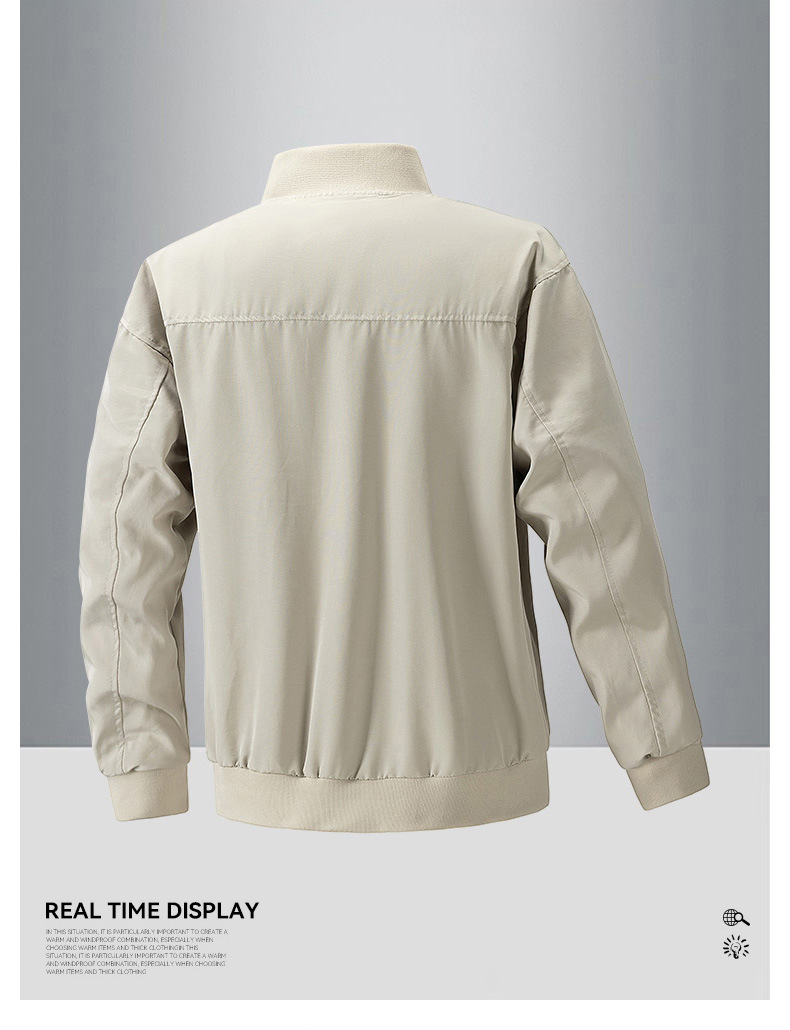 Men's Clothing flight suit men's casual jacket solid color workwear rivet jacket retro high street men_voghion.com