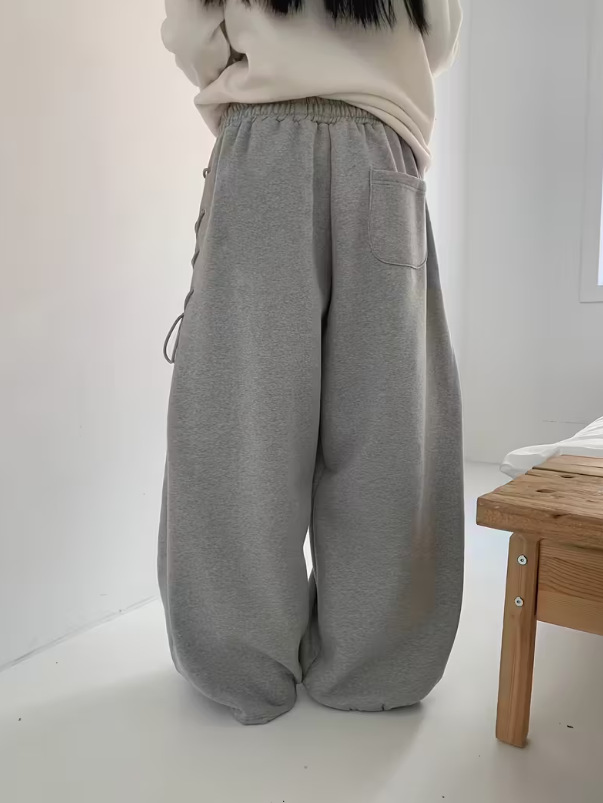 Transfronterizos Europa y América calles laterales correa de horquilla hueca pantalones casuales de mujer otoño y invierno pantalones rectos de piernas largas sueltos