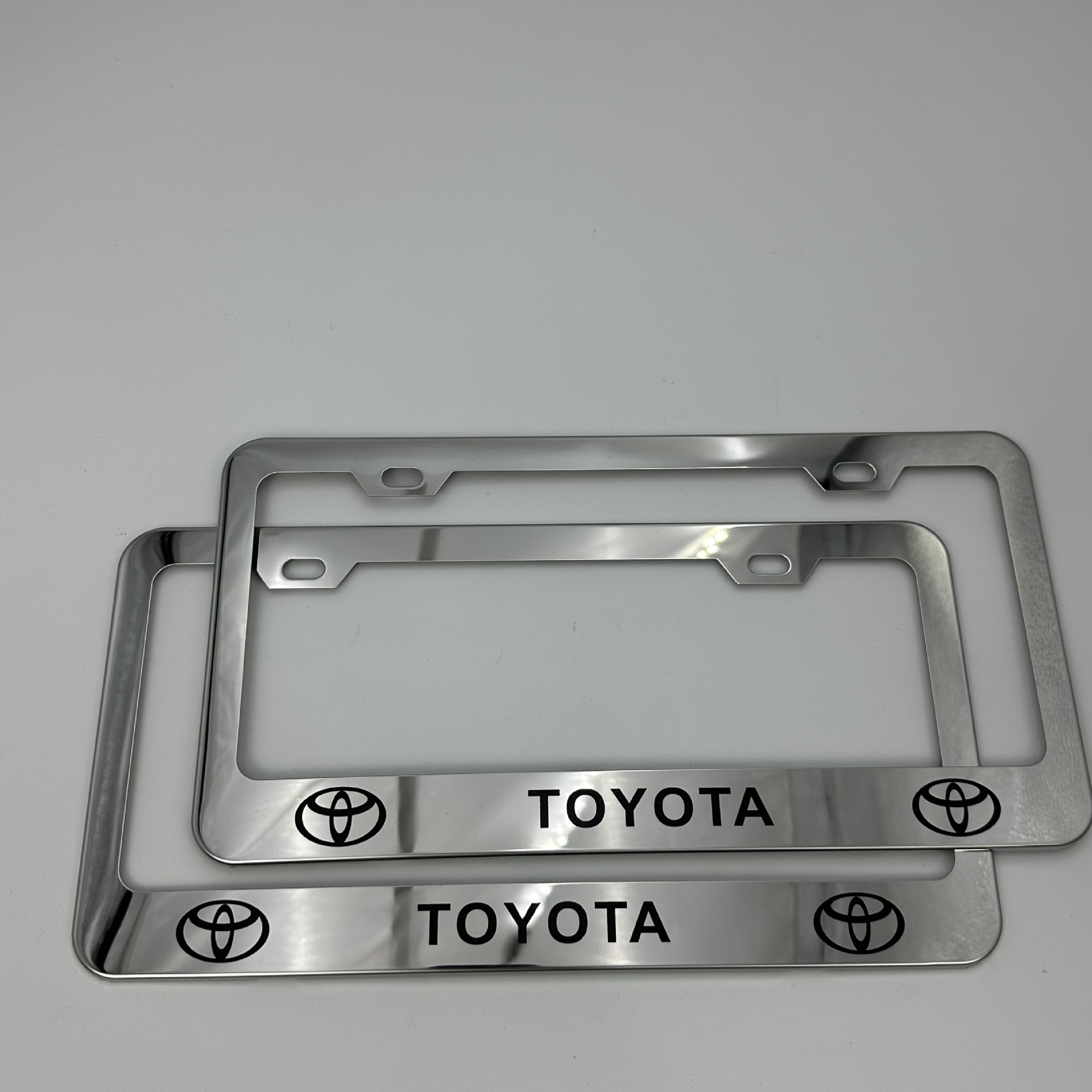 Cross-Border Supply of American Standard Stainless Steel License Plate Frames, Thickened Universal License Plate Frames, Factory Wholesale Only
