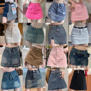 Ůʿţ�ж�ȹ2026�ļ��¿���ʽ�ƶ��ٴ�Jean skirt for women���l