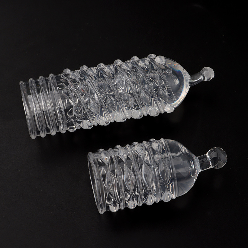 Beaded Extension Sleeve with Large-Particle Texture, Manual TPE Adult Toy — detail image 5