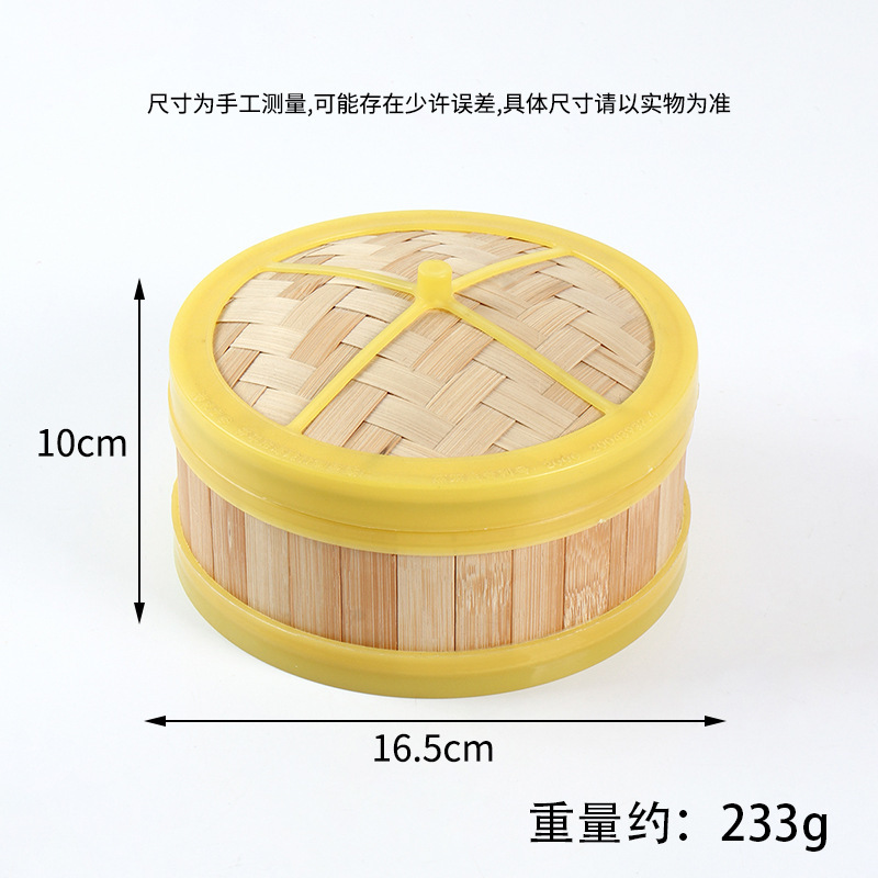 ミニシミュレーション蒸し器モデル diy 食品おもちゃ食器アクセサリープラスチック蒸し器竹蒸し器写真撮影の小道具装飾品|undefined