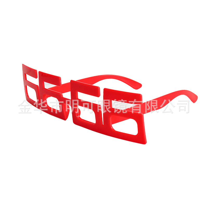 Gafas Divertidas de Fiesta Número 666 de Material ABS