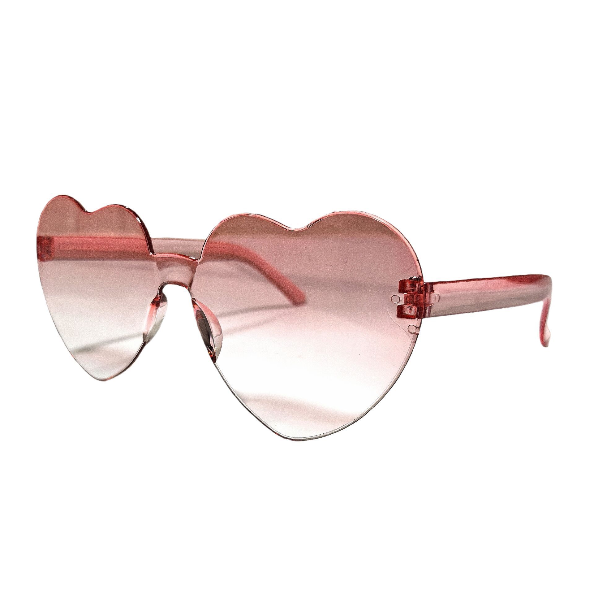 Gafas en forma de corazón Fábrica Gafas de amor de color gelatina de caramelo Personalidad Gafas de sol europeas y americanas Gafas de sol de corazón de melocotón para hombres y mujeres