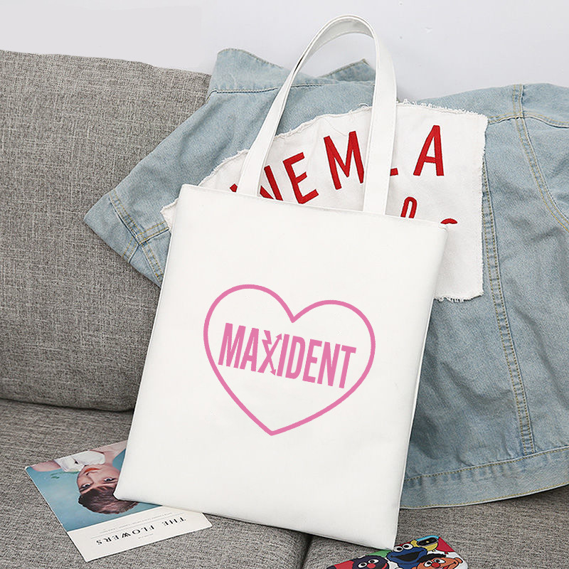 Niños calmados maxident periférico impreso lienzo bolso de hombro estudiante bolsa de compras portátil comercio exterior global