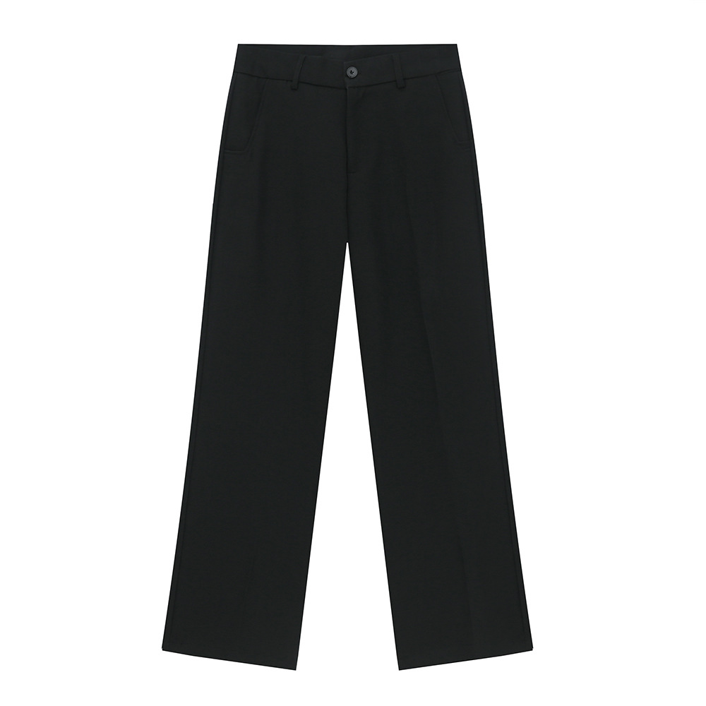 MTLCLOTHES Hombres| 2024 otoño nuevo producto coreano de alto lujo simple de color sólido pantalones casuales rectos sueltos