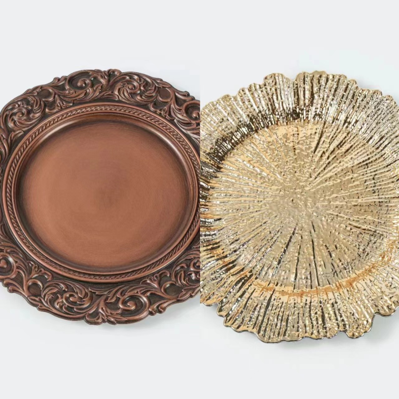 Disco de estilo retro sala de estar casera platos de frutas banquete platos decorativos de hotel color puede ser fijo al por mayor