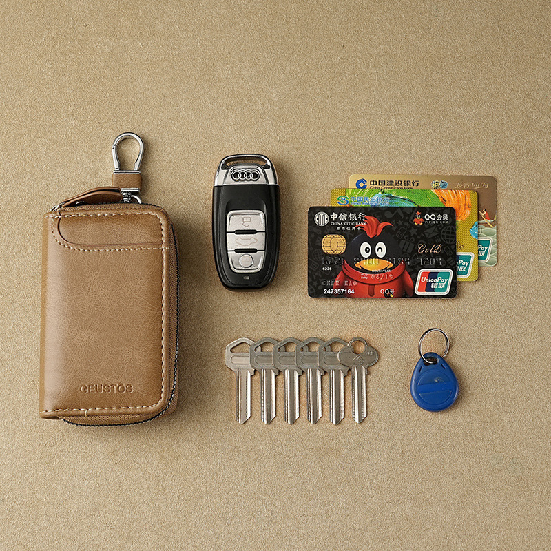 2025 New Model Key Case Large Capacity Textured Key Storage Bag Men's Car Key Case Cover Women's 2025 New Model Key Case Large Capacity Textured Key Storage Bag Men's Car Key Case Cover Women's