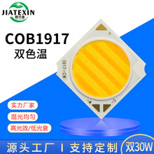 COB双色温1919正白暖白双色led灯珠RA90补光灯筒灯光源30W双色cob