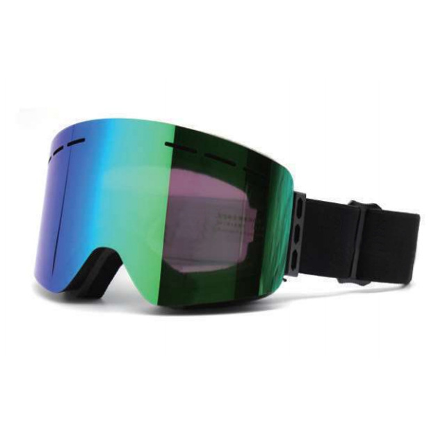 Ochelari de schi magnetici pentru adulți, echipament de schi cilindric anti-aburire cu strat dublu, card de ochelari de protecție pentru ochi, miopie_voghion.com