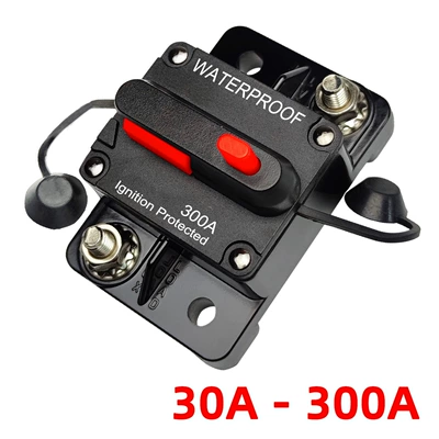 Car audio power supply fuse holder tube circuit breaker high-power large modified car battery with switch automatic (Other Automotive Safety Supplies)