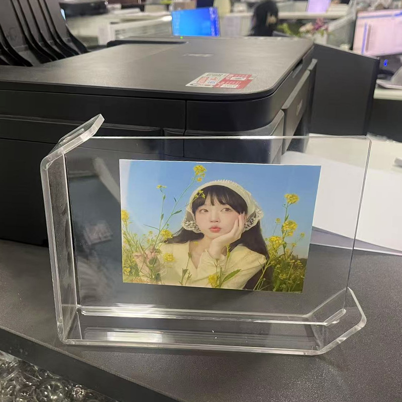 Marco de fotos de madera maciza acrílica especial transfronterizo, mesa, decoración de regalo creativo de Amazon, marco de fotos en forma de U de 78 pulgadas