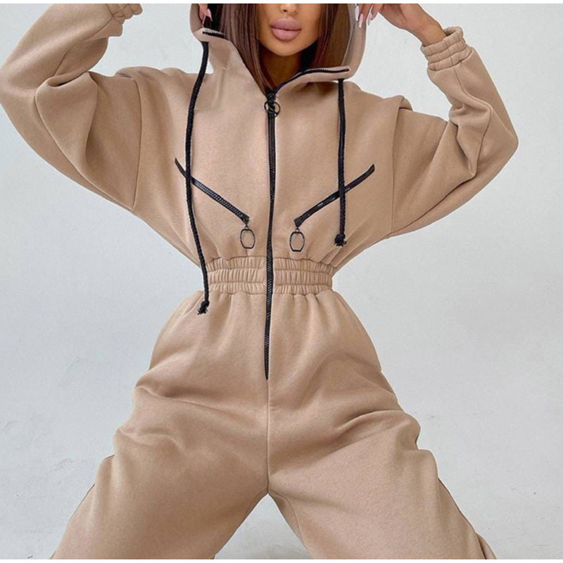 Cross-border Hot Selling 2024 Amazon ebay Hot Selling Explosions Sports Casual Women's Hooded Jumpsuit One-piece suit Cross-border Hot Selling 2024 Amazon ebay Hot Selling Explosions Sports Casual Women's Hooded Jumpsuit One-piece suit