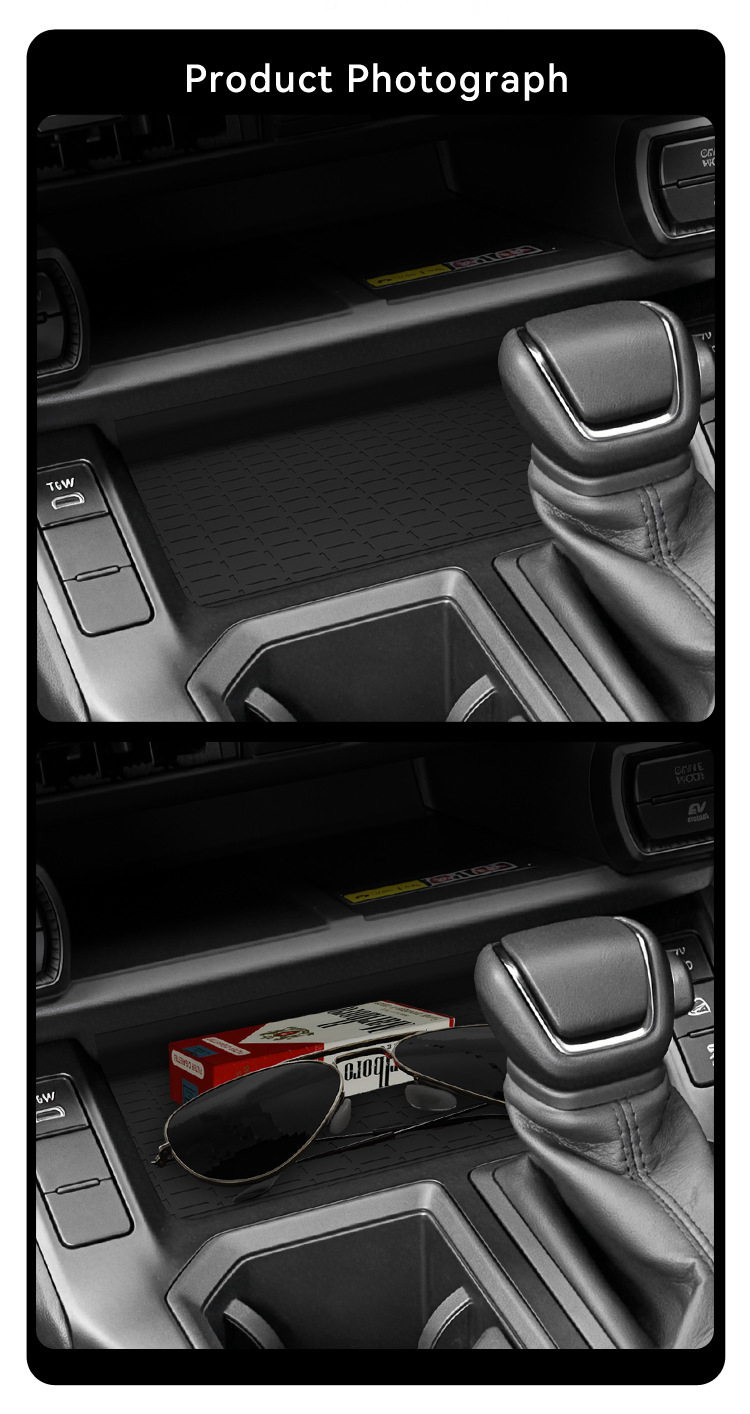 Suitable for 26 Models of Toyota Rav4, Central Control Storage Mat, Silicone Protective Anti-Slip Mat, Special Modified Accessories for Automotive Products