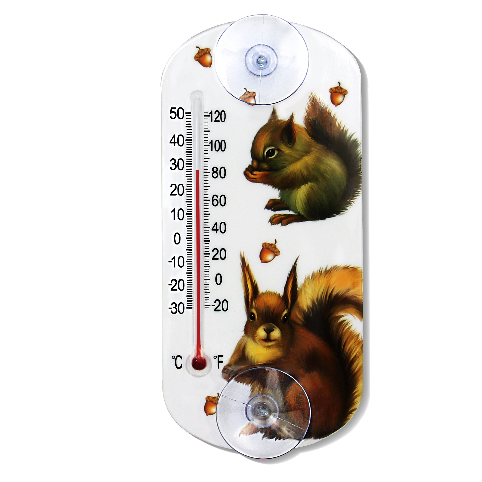 高精度易读取刻度室内室外塑料玻璃管温度计