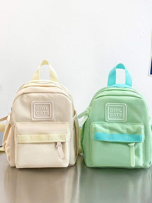 Nuevo estilo japonés de los niños de color sólido mini mochila lindo niños y niñas mochila simple kindergarten schoolbag