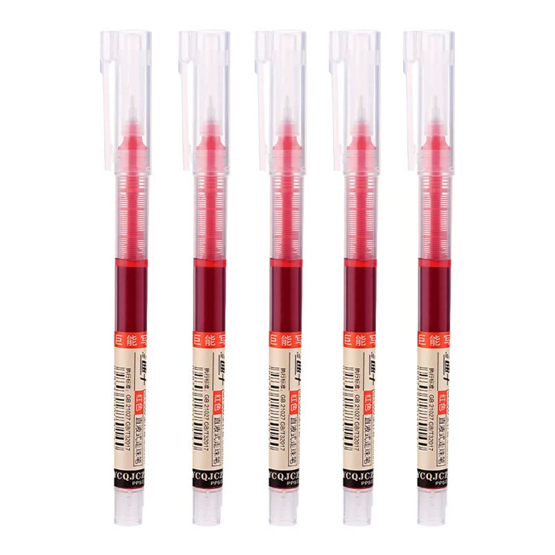 Rollerball plastic capacious quick dry rollerball pen for students