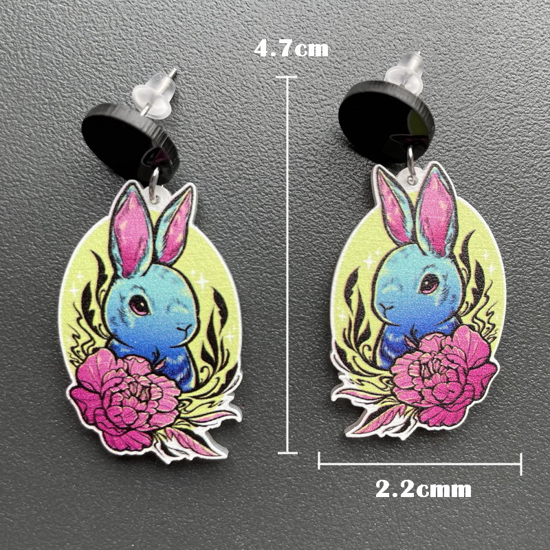 1 Pair Cartoon Style Animal Arylic Womenu0027S Drop Earrings