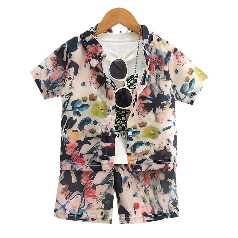 소년 정장 - 화려한 꽃