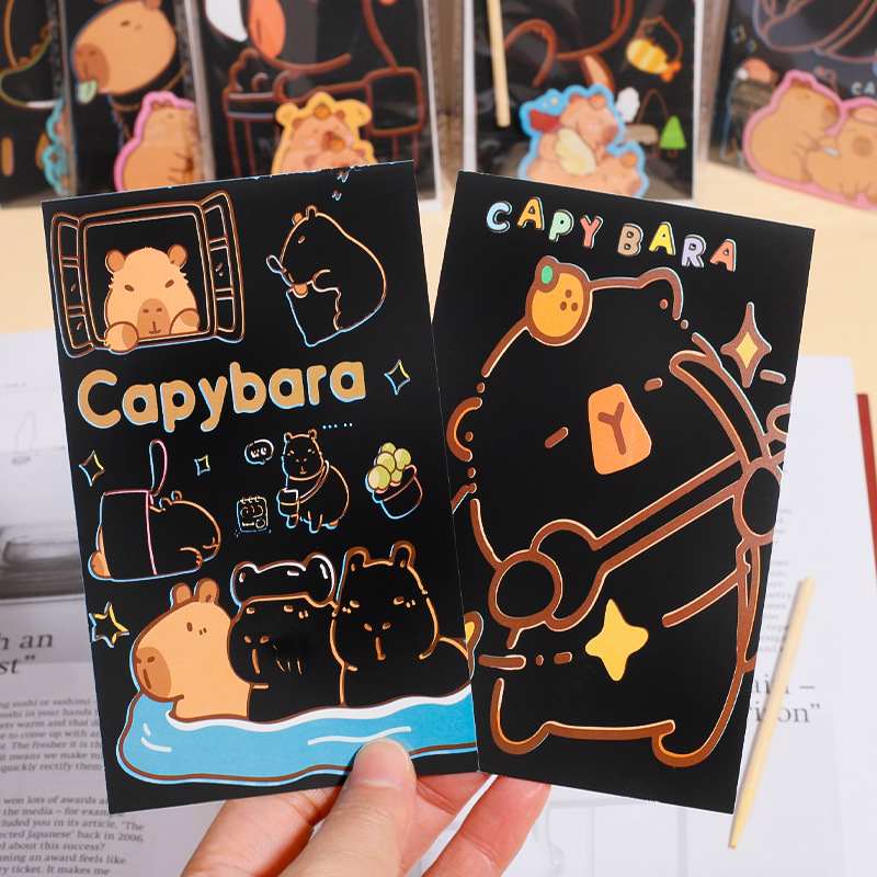 Creativo Capibara dibujos animados dibujos de dibujo