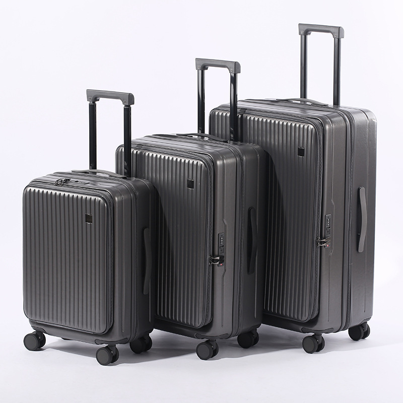 Side-Opening Suitcase for Men and Women with Expansion Multi-Functional Suitcase 20inch Boarding Suitcase Customizable Logo Three-Piece Set Side-Opening Suitcase for Men and Women with Expansion Multi-Functional Suitcase 20inch Boarding Suitcase Customizable Logo Three-Piece Set