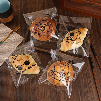 工厂现货食品OPP自粘包装袋面包吐司袋甜甜圈独立包装小饼干袋子|ms
