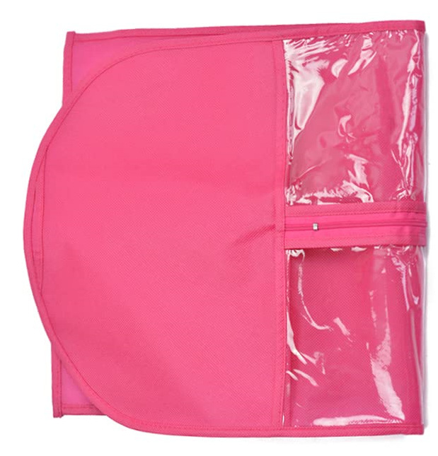 로즈 레드, 플라스틱 후크가 있는 30*60 플라스틱 후크, 부직포 + 투명 PVC