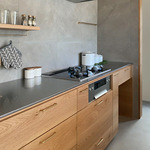 304不锈钢防刮花实心台面橱柜桌面水槽一体成型加工岛台